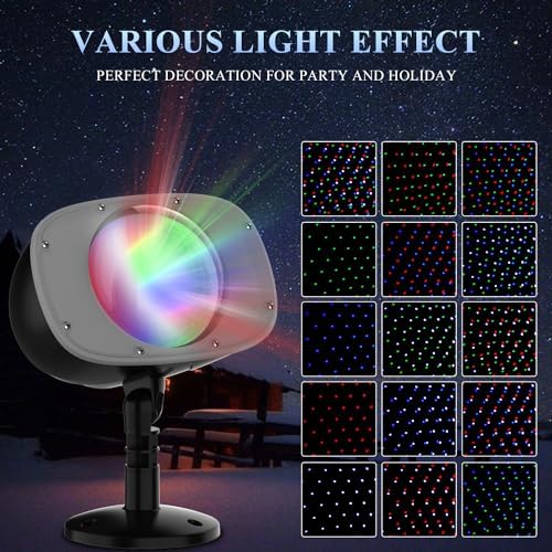 Christmas Snowfall Projector Lights - Outdoor Dynamic Snow Falling Lighting Effects for Xmas, Landscape, House, Garden, Yard, Club, Pub Decorations - Image 2