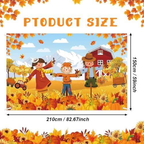 AIBIIN Pumpkin Patch Backdrop Fall Backdrops for Photography 7x5ft - Image 2