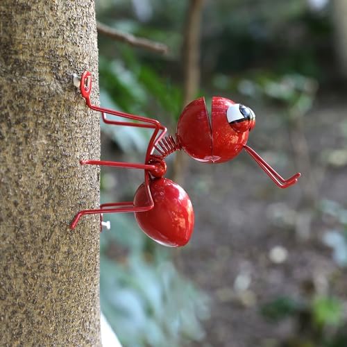 Metal Ants Set of 4 Colors Garden Decor Outdoor Sculpture Patio Decor Lawn Metal Yard Art Garden Statue Outdoor Decorative Metal Wall Art Garden Gifts Family and Garden Lovers - Image 2