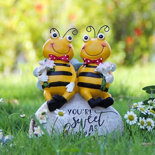 Bee Statue for Garden Decor Bumblebee Figurines Summer Outdoor Decorations - Image 6