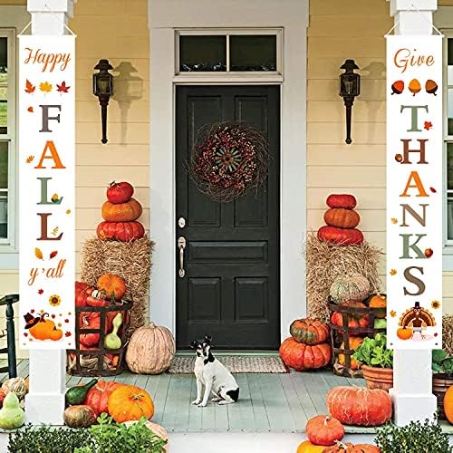 DAZONGE Thanksgiving Porch Banners for Indoor & Outdoor Fall Decorations - Image 3