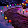 Christmas Pathway String Lights Outdoor, 38FT C9 Multicolor Pathway Lights by Pallerina