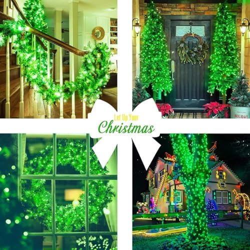 JMEXSUSS 150 LED Green Christmas Lights Indoor, Green Lights for Halloween - Image 4