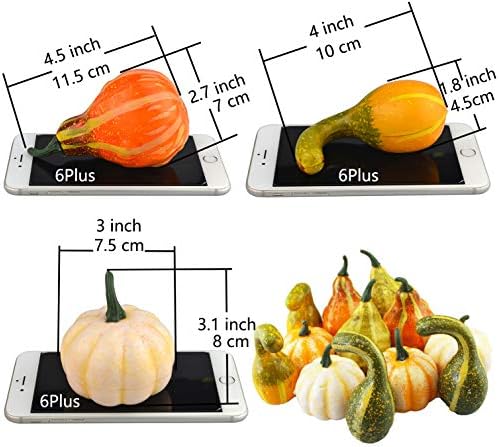 12Pcs Lifelike Simulation Realistic Mixture of Artificial Pumpkins Fake Vegetable Fruit for Home Decoration - Image 7