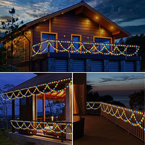 XTF2015 Christmas Lights Color Changing 40FT 380 LED Christmas String Light - Image 2