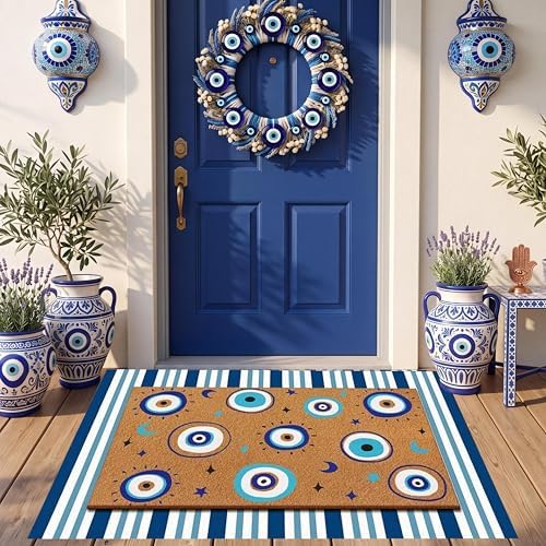 Tinideya 2 23.6 X 35.4 Inches Evil Eye Brown, Blue - Image 2