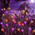 OZS 6Pack 48LED Solar Firefly Halloween Lights Outdoor for Party Decor by OZS