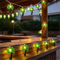 8.5Ft Palm Tree String Lights Outdoor, Hawaiian Beach Themed Party Decorations Lights with 10 LED Palm Tree Lights, Plug in Fairy Lights for Outdoor Indoor Tropical Beach Party Birthday Pool Decor by Kivonfa