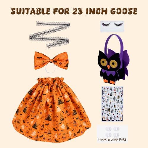 Halloween Orange Porch Goose Outfits for 23 Inch Lawn Statue - Image 4