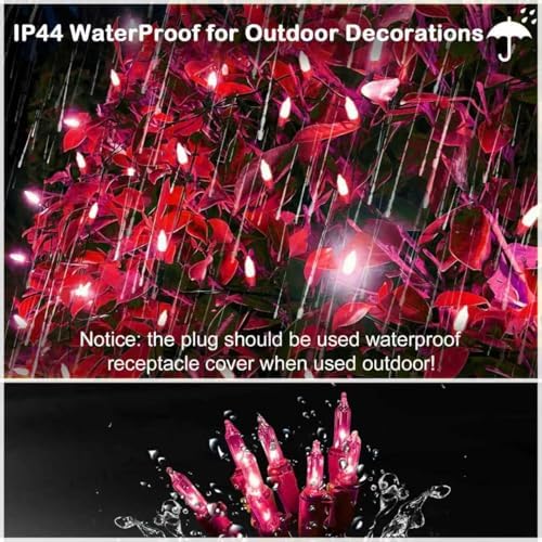 Christmas Net Lights Outdoor for Bushes, 6x5ft 120LED Net Light Outdoor Mesh Lights, Connectable Waterproof Net Light for Bushes,Garden,Yard,Trunk,Xmas Tree,Christmas Décor (Red) - Image 3