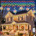 Minetom Icicle Lights Outdoor with Snowflake, 20FT 200 LED Icicle Light by Minetom