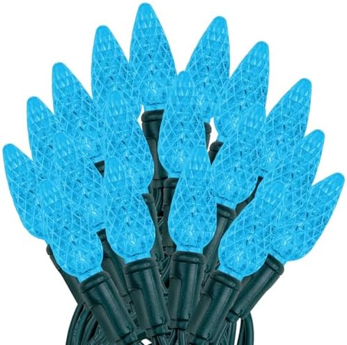 Novelty Lights 24 Feet 70 LED True Twinkle Teal Christmas String Lights - Image 4