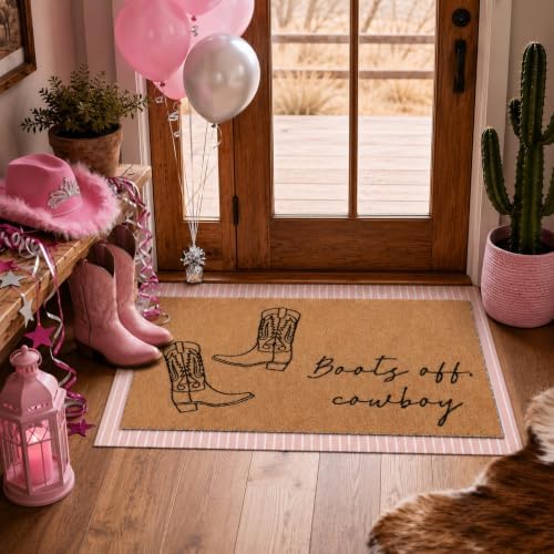 Tinideya 2 23.6 X 35.4 Inches Cowboy White Pink Brown - Image 4