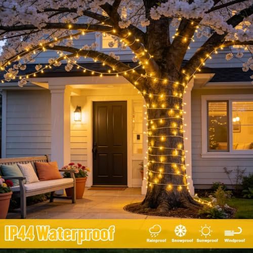 JMEXSUSS 800 LED String Lights Indoor Outdoor Christmas Lights Plug in - Image 3