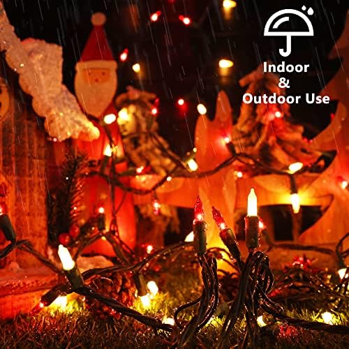 BrizLabs Red & White Christmas Lights, 300 Count 69.6ft Mini Outdoor Lights - Image 4
