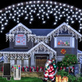 Ollny Icicle Lights Outdoor Cool White, 600LED 49FT Christmas Lights with Remote 8 Modes Dimmable, Waterproof Connectable Timer Hanging Light for House Outside Yard Indoor Decorations by Ollny