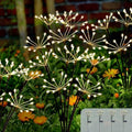 Kwaiffeo 4 Pack Solar Firework Lights Outdoor Waterproof Garden Decor Warm by Kwaiffeo
