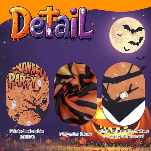 Halloween Door Decorations Horror Moon Night Banners for Front Door Porch Outdoor Decor Window Wall - Image 5
