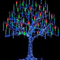 Meteor Shower Rain Lights with 25 Tubes 600 LEDs Waterproof Icicle Snow Fall String Lights for Party Tree Home Patio Outdoor Decoration (25 Tubes, Colorful) by FYYZY