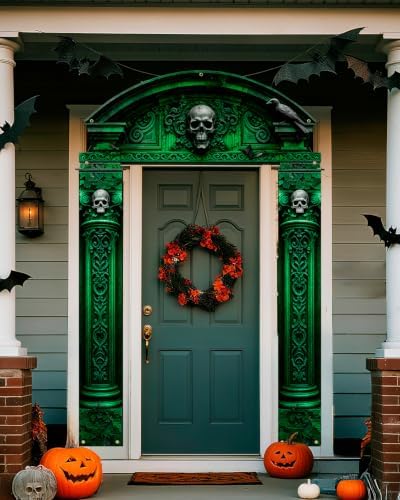 ALKB Halloween decorations door Banners - 3 Pcs Halloween Cemetery Banner - Image 5