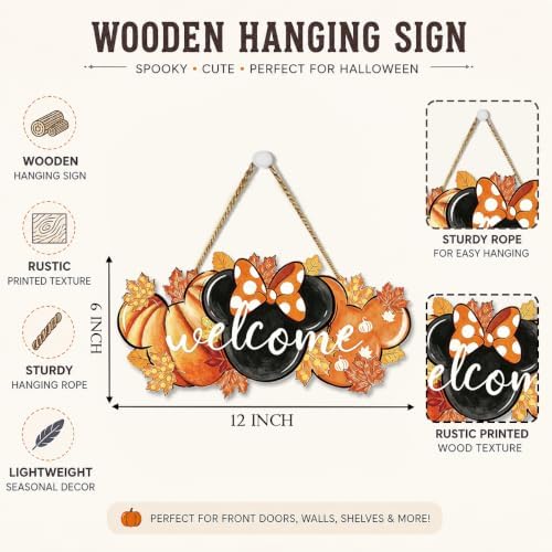 Funny Mouse Halloween Decorations for Bedroom Living Room - Image 2