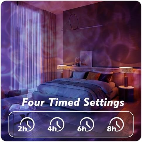 Hekation Christmas Halloween Projector Lights Outdoor, Projector Lights Outdoor Decorations for Yard, 15 Colors Water Wave Ocean Effect Night Lights Projector, Waterproof, Remote, Timing - Image 4