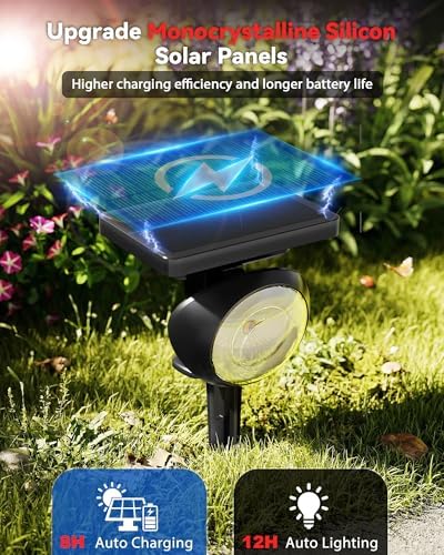 Focusing Solar Spot Lights Outdoor Waterproof, RGB+3CCT Tree Uplights 4Pack - Image 3