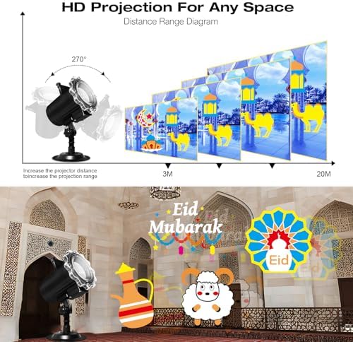 Ramadan Projector Lights for Eid al Fitr, Kareem Muslim Decorations - Image 4
