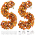 2-Pack 6FT Thankgiving Fall Leaves Garland Decorations by Tyniaide-GoodHelperInTheKitchen