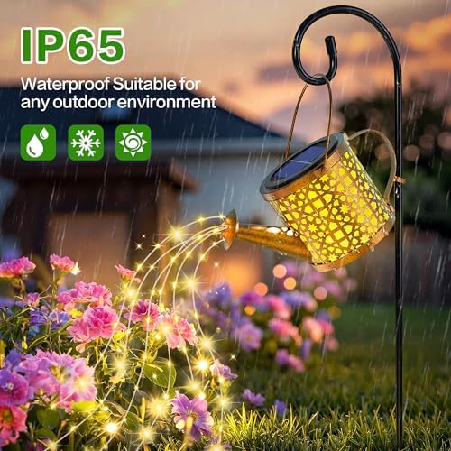 Solar Watering Can Lights Waterproof Outdoor Decorative Garden Decor - Image 6