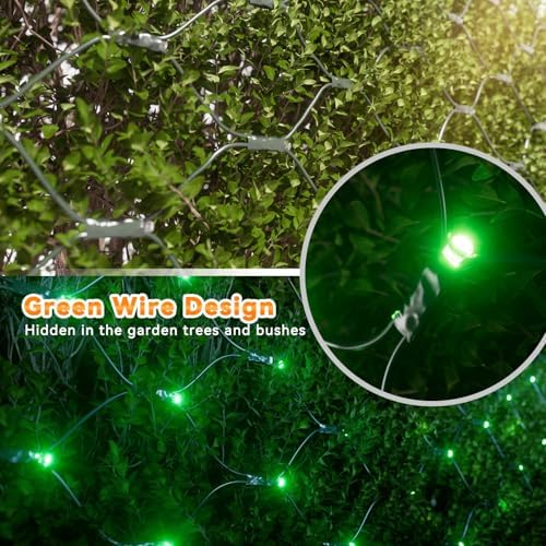 LitHome 14.8FT x 5FT Christmas Net Lights Outdoor Mesh Lights Connectable - Image 2