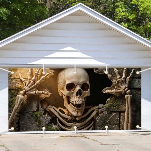 16x7FT Halloween Garage Door Banner Large Hanging Backdrop Decor by Unknown