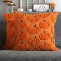 Fall Pillow Covers 18x18 Set of 2 Orange Pumpkin Decorations for Home by 4THEmotion