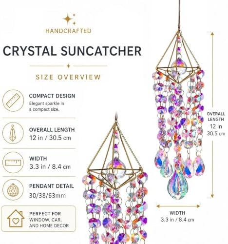 Crystal Suncatchers for Window Hanging Rainbow Maker Sun Catchers Indoor - Image 3