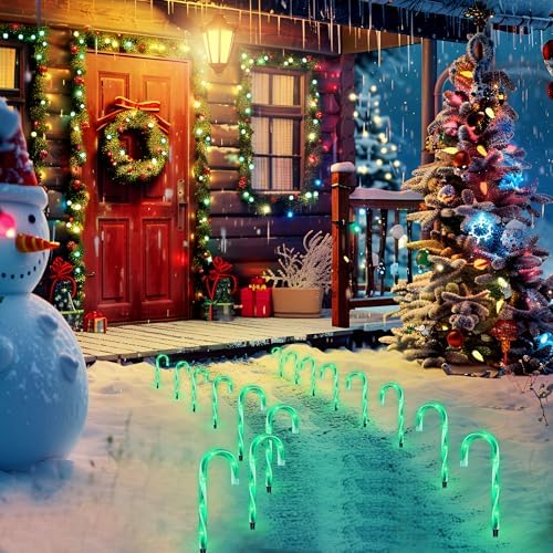10" Christmas Candy Cane Lights (10PCS) for Landscape Decoration - Image 4