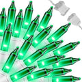 LAMPHOME Green St Patrick's Day Decorations Lights, 100 Count 19.6 Feet Incandescent Bulb Mini String Lights for Indoor Christmas Tree Garland Birthday Wedding Party Festival Decoration, White Wire by ULL