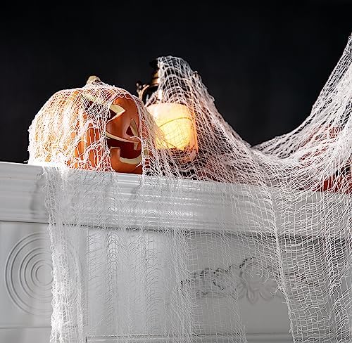 300 x 80 Inch Halloween Creepy Cloth, White Halloween Scary Spooky Cloth - Image 5