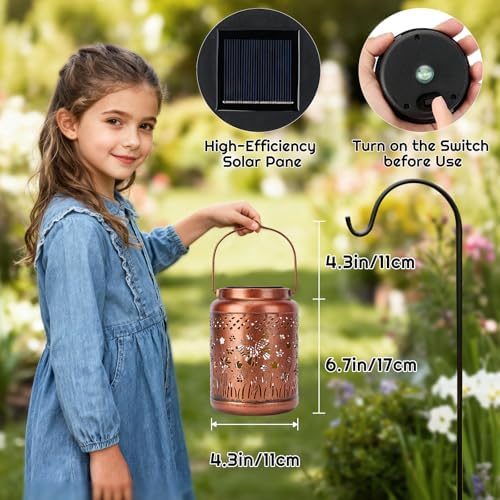 Butterfly Outdoor Garden Solar Lanterns Waterproof, Gifts for Women - Image 5