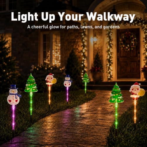 Solar Christmas Lights Outdoor, Yard Decor for Garden, Lawn and Pathway - Image 3