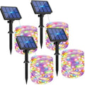 btfarm 4 Pack Solar String Lights Outdoor, Total 132FT 320LED Fairy Lights by btfarmdecorativelighting