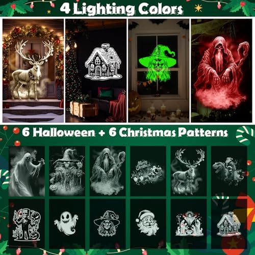 Aurelema 12 in 1 Halloween and Christmas Projector Lights - Image 2