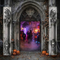 Outdoor Halloween Decorations Door Banner - Waterproof Spooky Porch Signs for Front Door Yard Haunted House Party Decor by jenmir