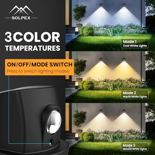 Solar Lights Waterproof IP65, Solar Stair Lights Outdoor Decor 6 Pack - Image 5