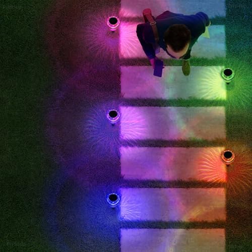 Priddop Solar Lights Outdoor Waterproof 16 Pack Garden Decor Color Changing - Image 5