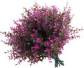 RECUTMS 12 Pcs Artificial UV Resistant Flowers Outdoor Faux Plastic Plants by RECUTMS