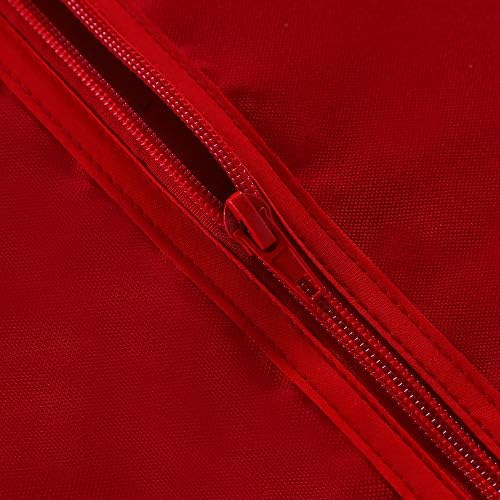 LUSHVIDA Rectangle Outdoor Tablecloth with Umbrella Hole 60x102 Inch Red - Image 4