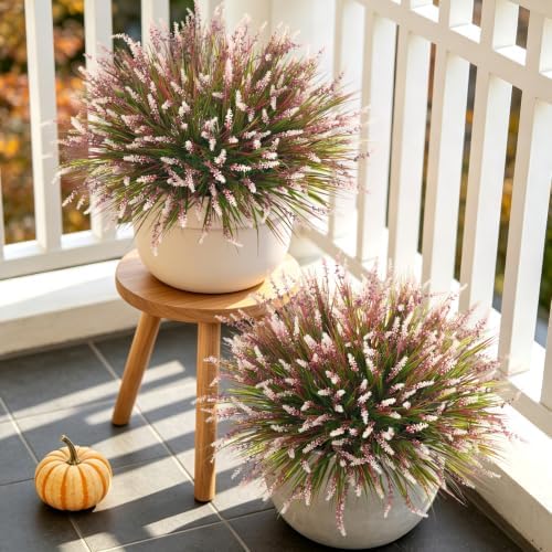 Ammyoo Fake Fall Plants Artificial Monkey Grass for Outdoors Garden Decor by Ammyoo