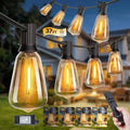 Minetom Outdoor String Lights with Remote 37FT, ST38 Patio Lights by Minetom