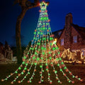 (New) Outdoor Christmas Decorations, 320 LED Hanging Twinkle Fairy String Lights Outside Tree Decoration Lights for Christmas, Yard, Garden, New Year, Wedding, Party (Red&Green) by FUNIAO