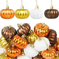24 Pcs Pumpkin Hanging Ornaments Fall Mini Pumpkin Hanging Tree Ornaments Thanksgiving Pumpkin Ball Hanging Decorations for Fall Thanksgiving Harvest Home Tree Party Supplies by Augisteen